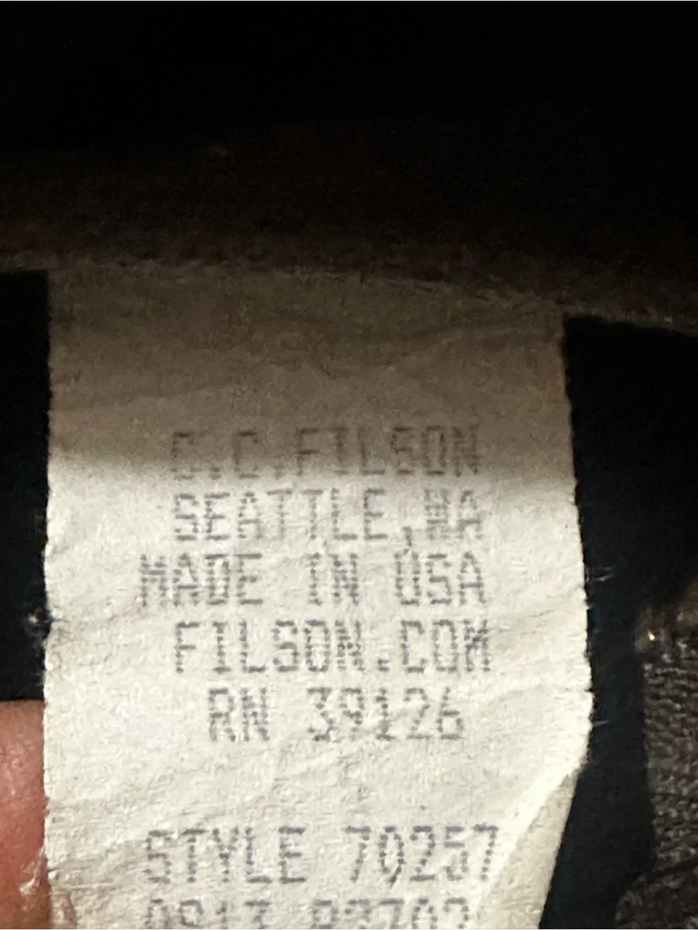 Rare Filson 257 Briefcase Computer Bag – Brown Rugged Twill Made in USA HTF